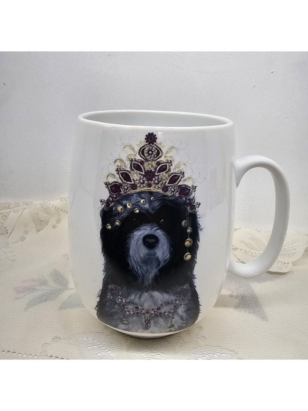 Certified Intn’l Tibetan Terrier 18oz Coffee Mug Fab Funky Tibetan Tibetan Art